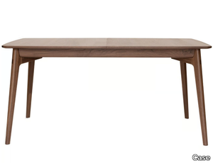 DULWICH - Extending rectangular walnut table _ Case