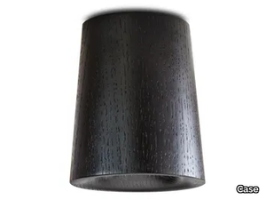 SOLID CONICAL - LED round ceiling oak spotlight _ Case