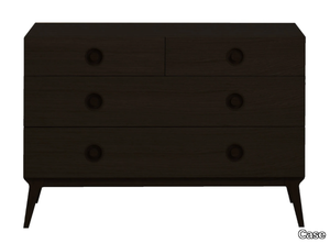 VALENTINE - Black stain chest of drawers _ Case