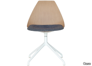 ZIBA - Trestle-based plywood chair with integrated fabric cushion _ Case