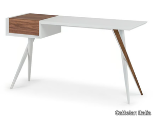 BATIK - Rectangular wooden writing desk _ Cattelan Italia