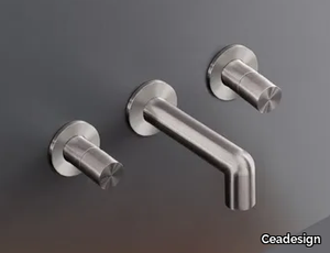 CARTESIO 28 - Wall mounted set of 2 individual taps _ Ceadesign