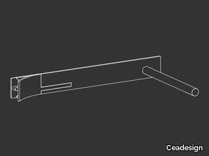 CUT PLUS 04 - Wall-mounted 2 hole stainless steel washbasin mixer _ Ceadesign