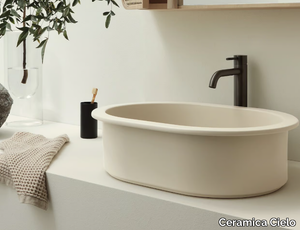 I CATINI - Countertop ceramic washbasin _ Ceramica Cielo