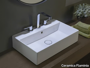 APPLIGHT 50 - Countertop rectangular ceramic washbasin _ Ceramica Flaminia