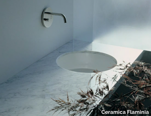 TWIN SET 42 - Undermount single round ceramic washbasin _ Ceramica Flaminia