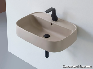 FLAG - Rectangular ceramic washbasin _ Ceramica Flaminia