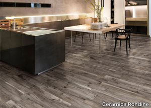 LIVING - Porcelain stoneware flooring with wood effect _ Ceramica Rondine