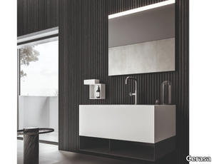 NEROLAB - Vanity unit with towel rail _ Cerasa