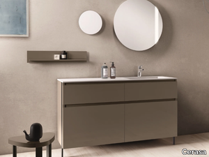 SEGNO - Floor-standing vanity unit with drawers _ Cerasa