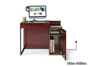 STUDIÖ - Wooden secretary desk PC with drawers _ Cider Edition