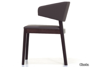 JUNO - Upholstered ash chair with armrests _ Cizeta