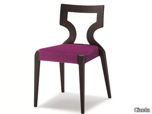 SENDY - Stackable fabric chair open back _ Cizeta