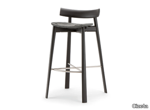 REMO - High straw stool with footrest _ Cizeta