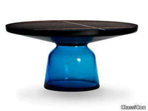 BELL COFFEE TABLE STEEL - Round steel and glass coffee table _ ClassiCon