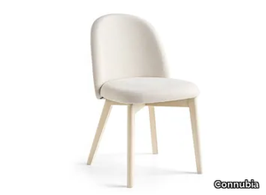 TUKA - Upholstered fabric chair with beech legs _ Connubia