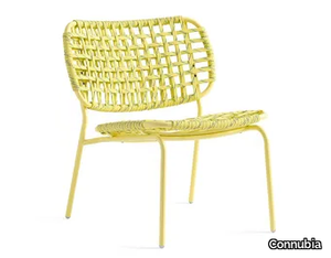 YO! - Polypropylene and aluminium garden easy chair _ Connubia