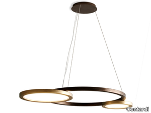 ECLISSE 2.0 - LED wooden pendant lamp _ Contardi