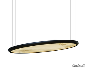 BOGOTÀ - LED dimmable fabric pendant lamp _ Contardi