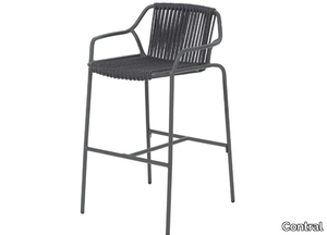 EASY - High aluminium stool with armrests _ Contral