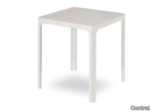 IBIZA - Square powder coated aluminium outdoor side table _ Contral