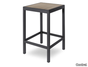 OSLO - Square outdoor aluminium high table _ Contral