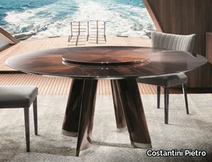 TREND - Round wooden table with Lazy Susan _ Costantini Pietro