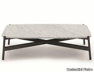 OSCAR - Low rectangular Carrara marble coffee table _ Costantini Pietro