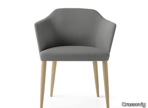 AXEL 80P 4W - Upholstered chair with armrests _ Crassevig