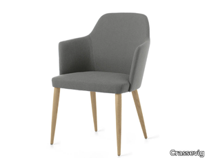 AXEL 86P 4W - Upholstered chair with armrests _ Crassevig