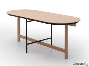 MIMICO - Oval wooden dining table _ Crassevig