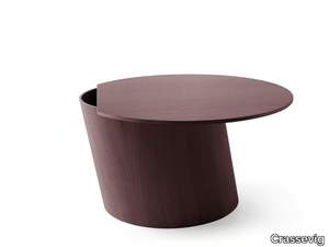 BIAS 70 - Round multi-layer wood coffee table _ Crassevig