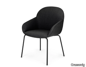 ELBA P 4L - Upholstered chair with armrests _ Crassevig