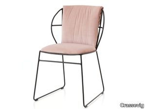 EMMA R SOFT - Fabric chair with steel structure _ Crassevig