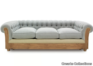 CHESTERFIELD LOOR ESSENCE - 3 seater tufted fabric sofa bed _ Crearte Collections