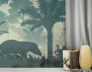 AWAY - Washable Tropical wallpaper _ creativespace