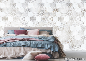 TIN - Washable encaustic effect wallpaper _ creativespace