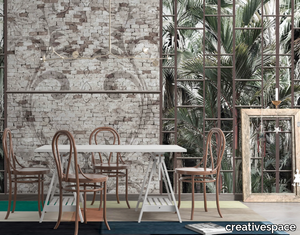 ENGLISH - Trompe l'oeil Tropical wallpaper _ creativespace