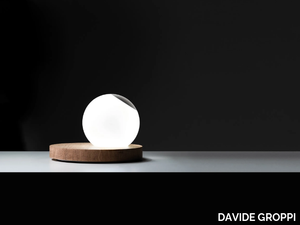 PIGRECO - LED wood and glass table lamp _ DAVIDE GROPPI