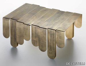 XILO - Rectangular brass coffee table _ DE CASTELLI