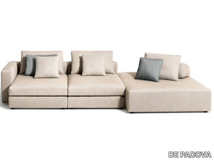 MOSAÏQUE - Sectional fabric sofa with removable cover _ DE PADOVA