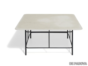 ANDON - Square natural stone garden side table _ DE PADOVA