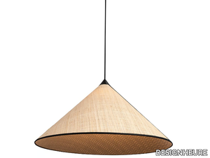 PARIS-HANOÏ GRAND - LED raffia pendant lamp _ DESIGNHEURE