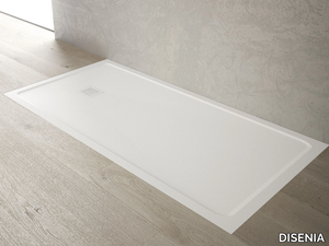 LUNA - Flush fitting rectangular Technogel® shower tray _ DISENIA