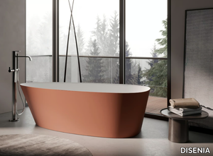 ALMOND - Freestanding oval bathtub _ DISENIA