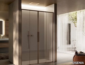 BRAVE 01 - Niche glass shower cabin with sliding door _ DISENIA