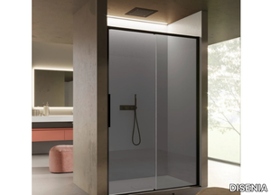 BRAVE 02 - Niche glass shower cabin with sliding door _ DISENIA