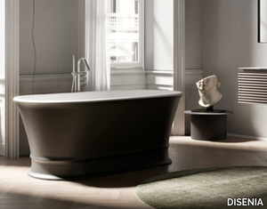 DEKÒ - Freestanding oval Mineralux Stone bathtub _ DISENIA