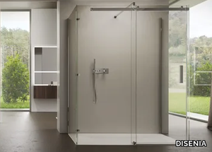 OOPS PS3L - Rectangular tempered glass shower cabin _ DISENIA