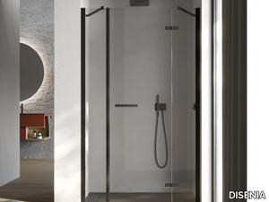 SMART 2 - Niche rectangular glass shower cabin with hinged door _ DISENIA